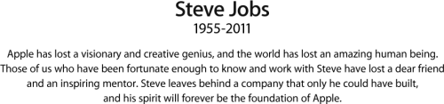 t title 500x117 Sfârșitul unei ere la Apple: Apple has lost Steve Jobs